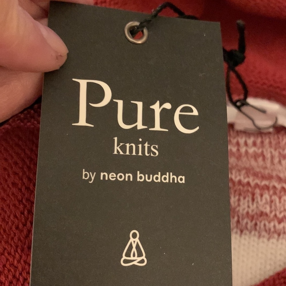 Pure Knits by neon Buddha Pure Handknit cowl neck NWT City Pullover size Sml - Picture 7 of 9